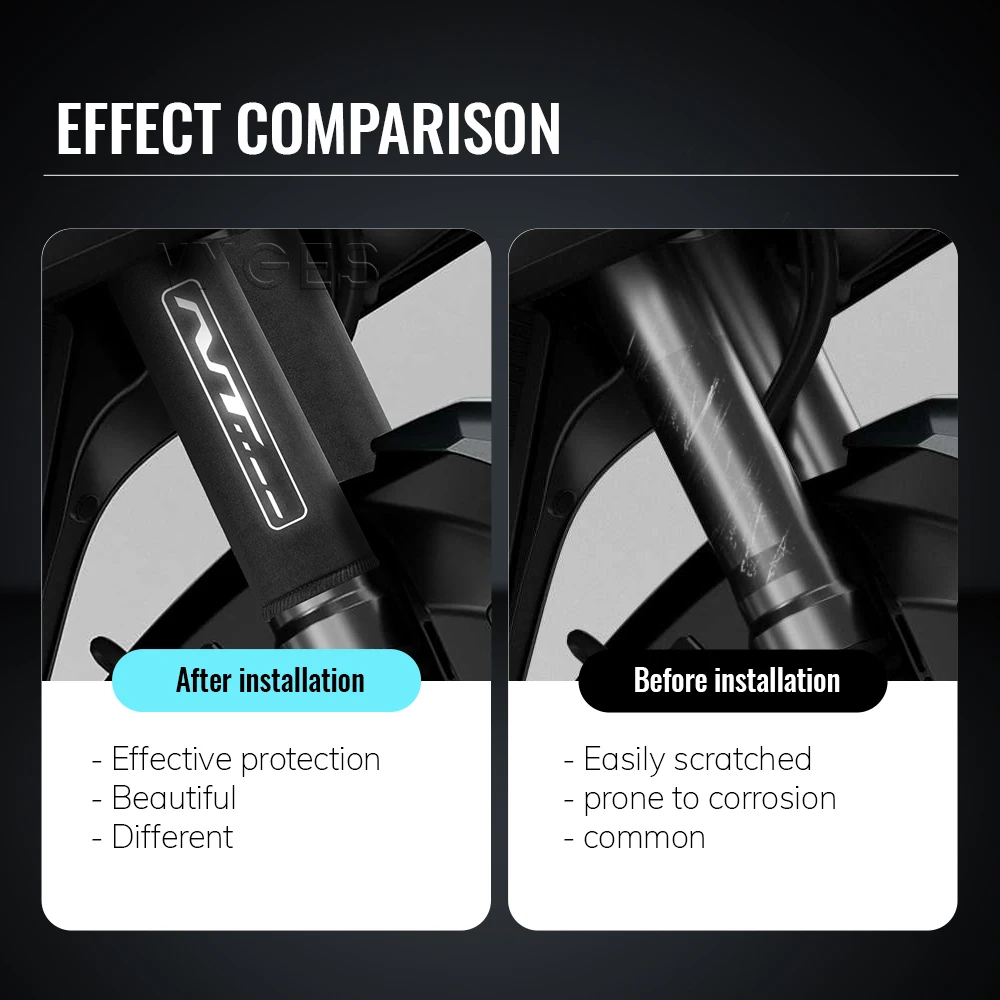 Motorcycle Fork Protection Cover For Honda NT1100 NT 1100 Shock Absorber Dust Protector Stretch Fabrics Sleeve