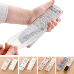 Transparent Non-slip Silicone Remote Control Protctive Case TV Remote Storage Bag Remote Control Case Air Condition Cover