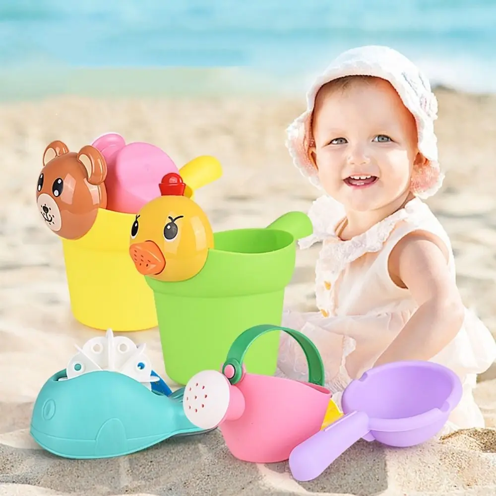 Duck Bear Shape Baby Bath Toys Sand Playing Waterwheel Kids Shower Toys Educational Bucket Water Play Toys Swimming