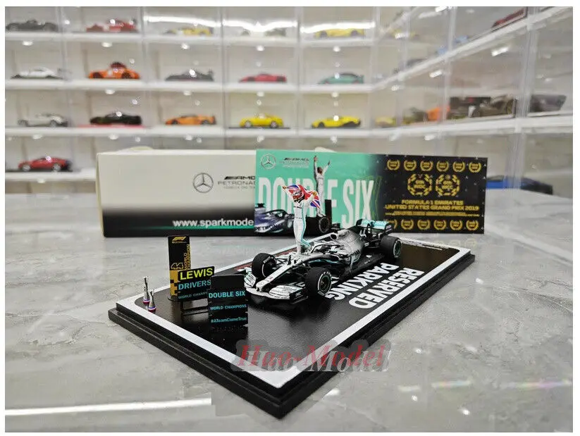 1/43 For Spark Hamilton Racing W10 2019 Limited Resin Diecast Model Car Simulation Toys Birthday Gifts Hobby Display Collection