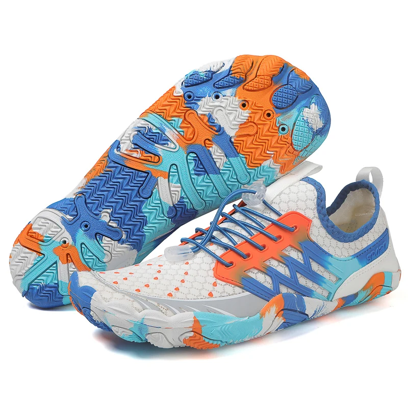 Scarpe a piedi nudi Unisex Sneaker a cinque dita da uomo sandali da spiaggia per bambini all'aperto scarpe da nuoto scarpe da corsa da palestra calzature da Yoga da uomo