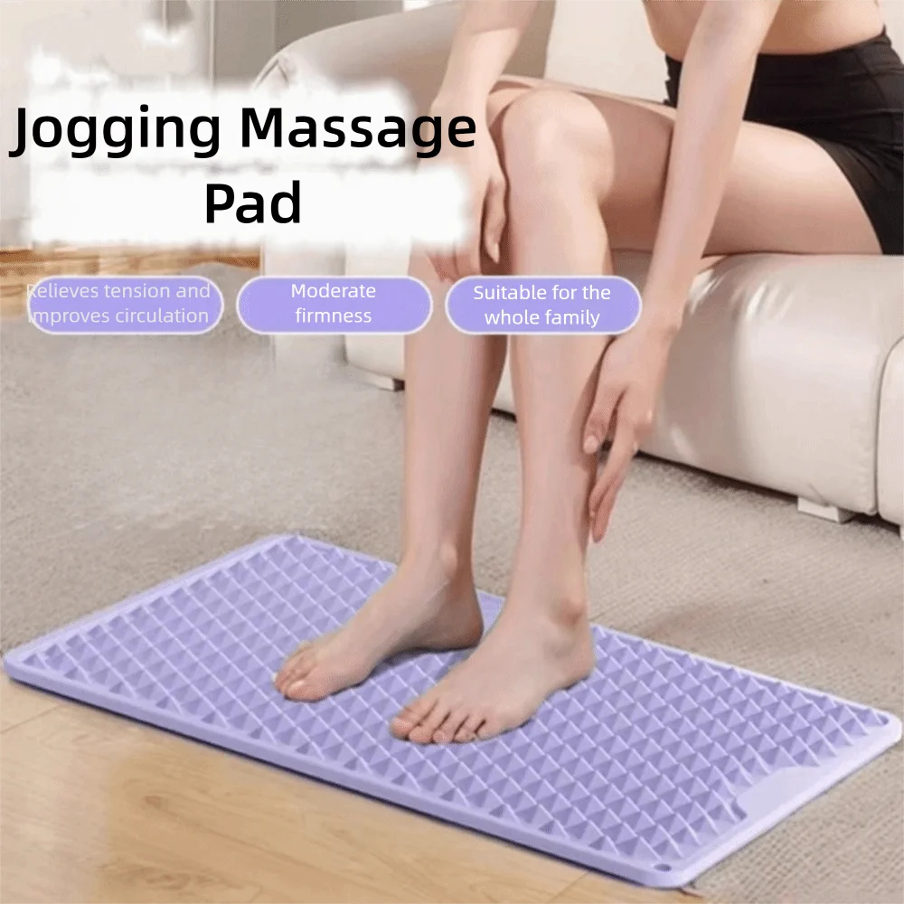 

Силиконовый массажный коврик для бега, двусторонний мягкий массажный коврик для ног, утолщенный нескользящий коврик для точек давления, педаль для фитнеса