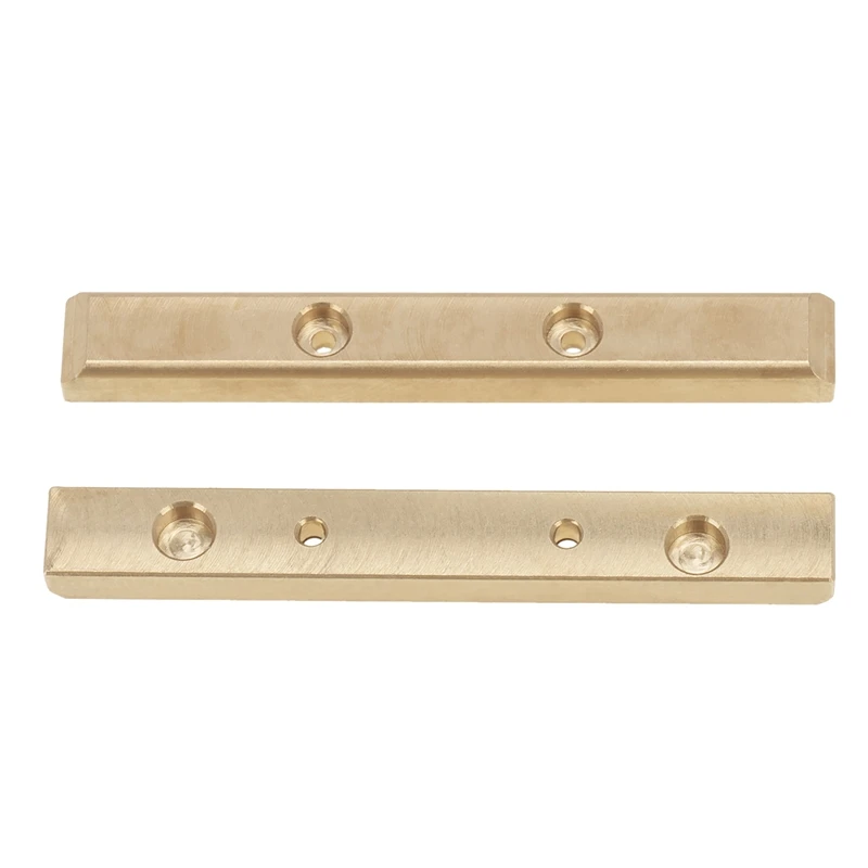 Brass Chassis Beam Boulder Bars Rock Rails Balance Weight Replacement For 1/24 Axial SCX24 RC Car