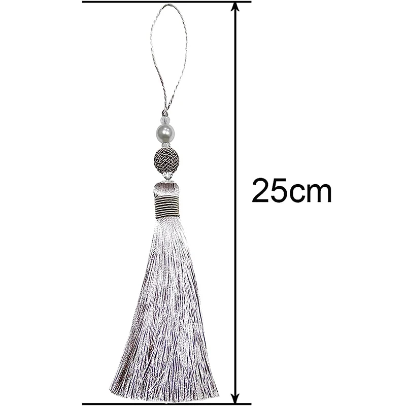 1Pc Hanging Rope Silk Tassels Fringe Sewing Bang Tassel Trim Key Tassels For DIY Curtain Accessories For Home Decoration