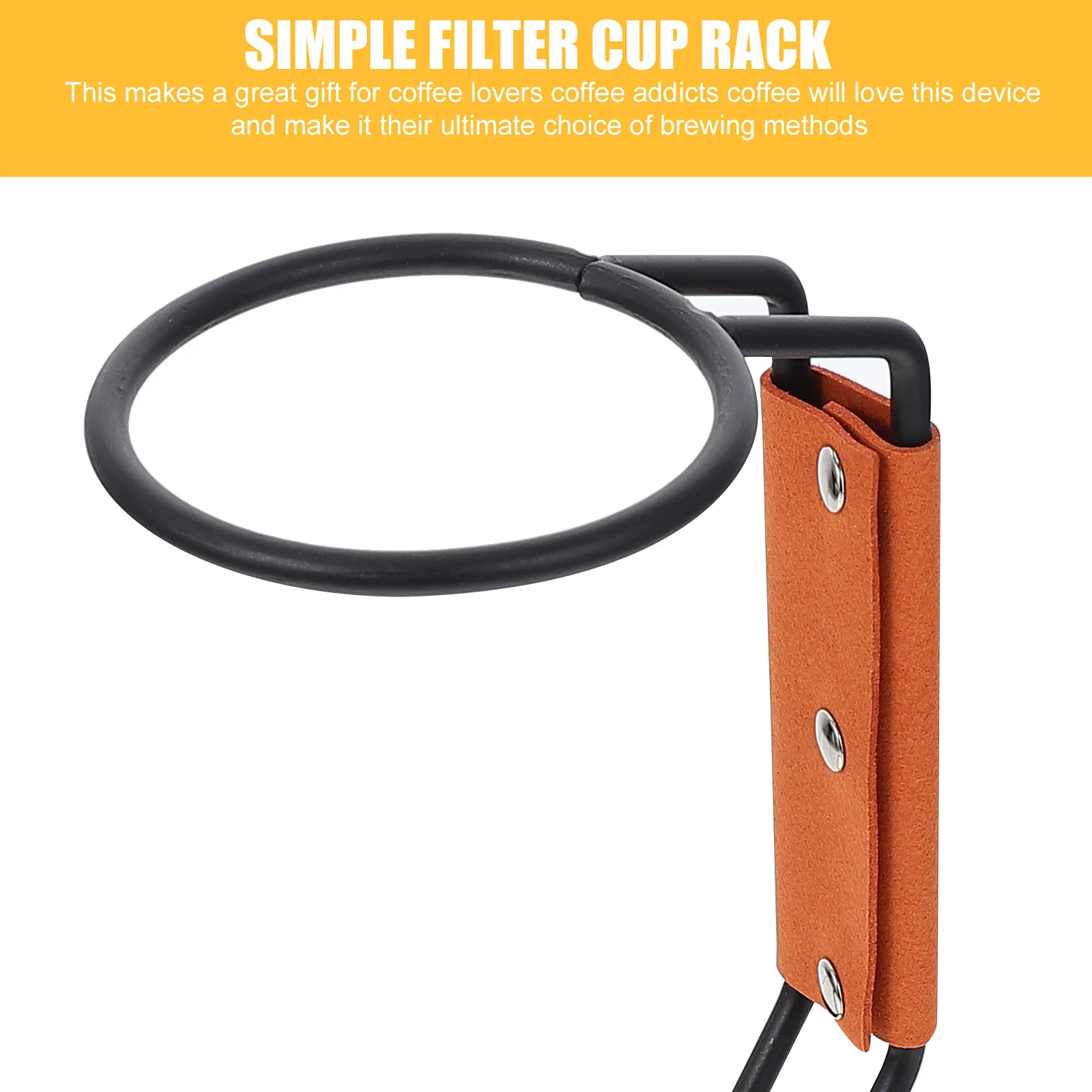 

Подставка для кофейного дриппера, 1 шт., железное основание, черная, ручная сварка, прочная, с нескользящей ручкой, держатель для фильтр-чашки