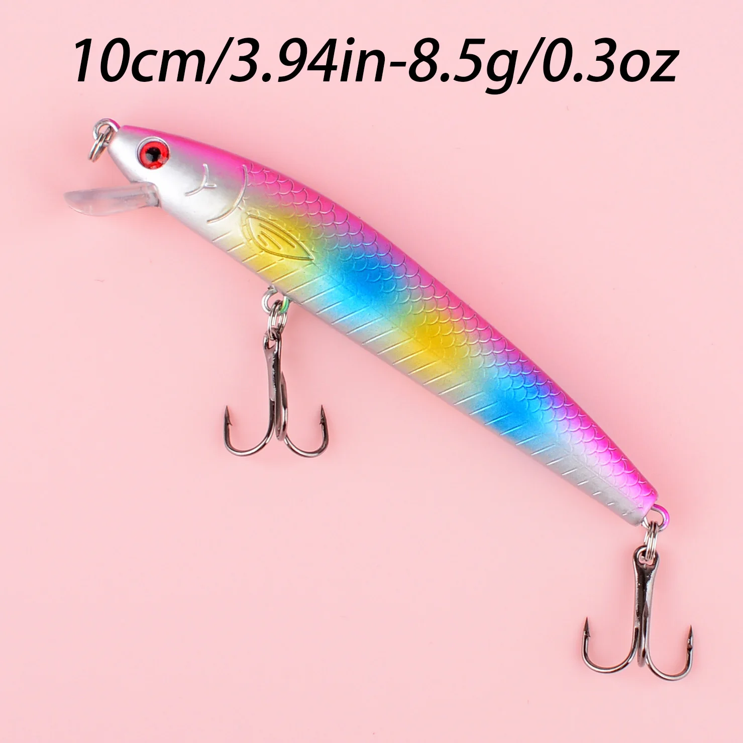 Wobbler Minnow flotante para lubina y carpa, señuelo realista - imagen 4