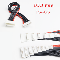 5pcs JST-XH 1S 2S 3S 4S 5S 6S 7S 8S 100mm 22AWG Lipo Balance Wire Extension Charged Cable Lead Cord for RC Lipo Battery Charger