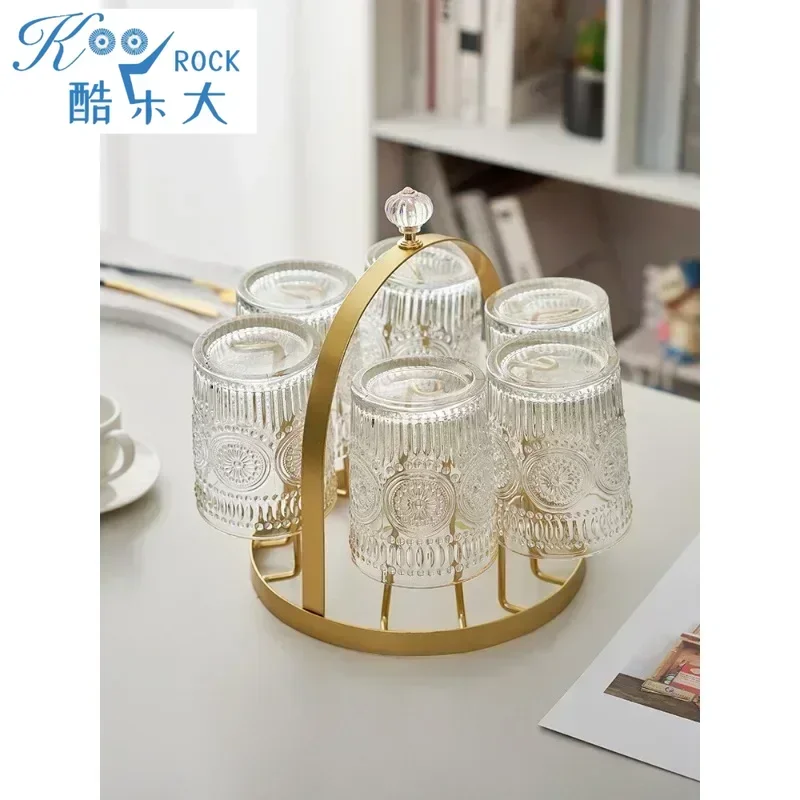 

Подстаканник, стеклянный поднос для чашки, чайный сервиз для чайной чашки, стеллаж для хранения, миска для питья в бытовой гостиной, корзина для кофейной кружки