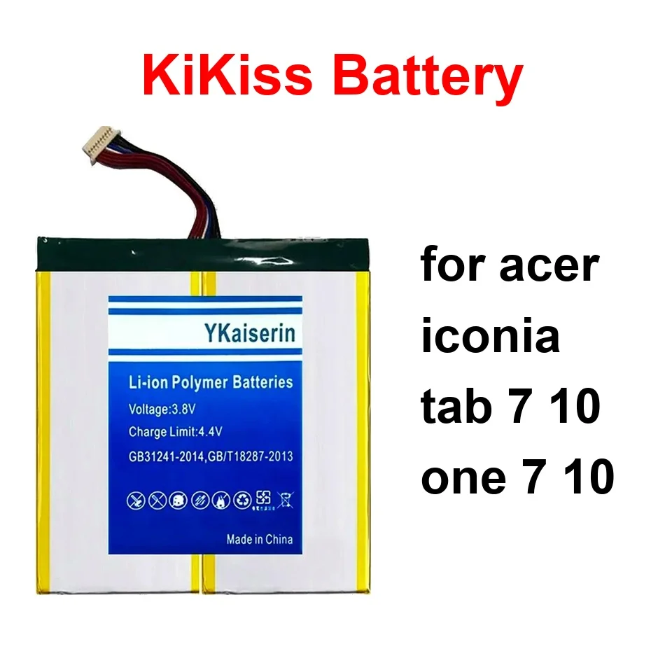 

Аккумулятор для планшета с длительным сроком службы MLP2964137 4260124P AP14E8K 6200-10000 мАч для Acer Iconia Tab 7 10 One