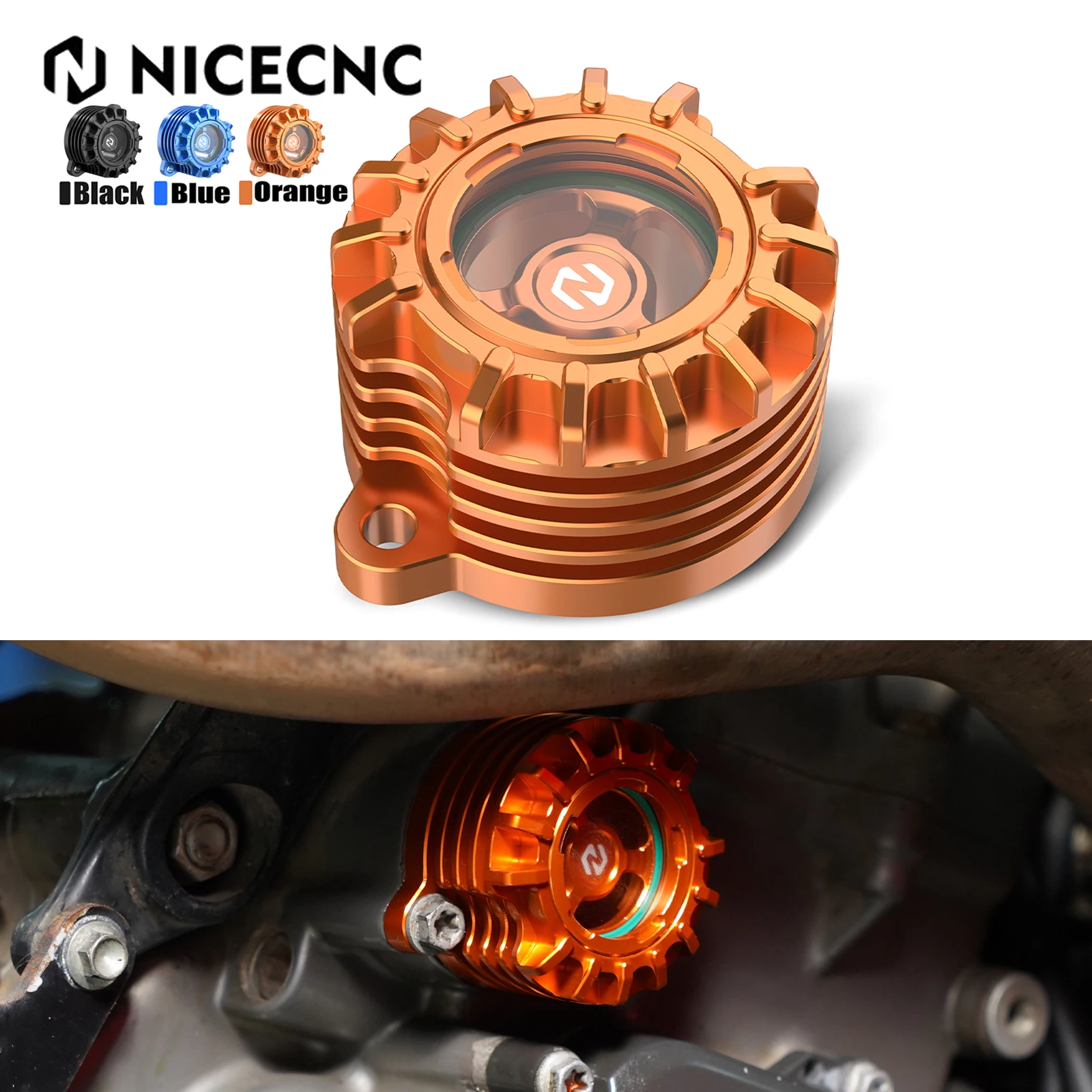 

Engine Oil Filter Cover For KTM 690 Enduro/R SMC/R 2012-2024 Husqvarna 701 Enduro/Supermoto 2016-2024 Gas Gas ES SM 700 2023-24