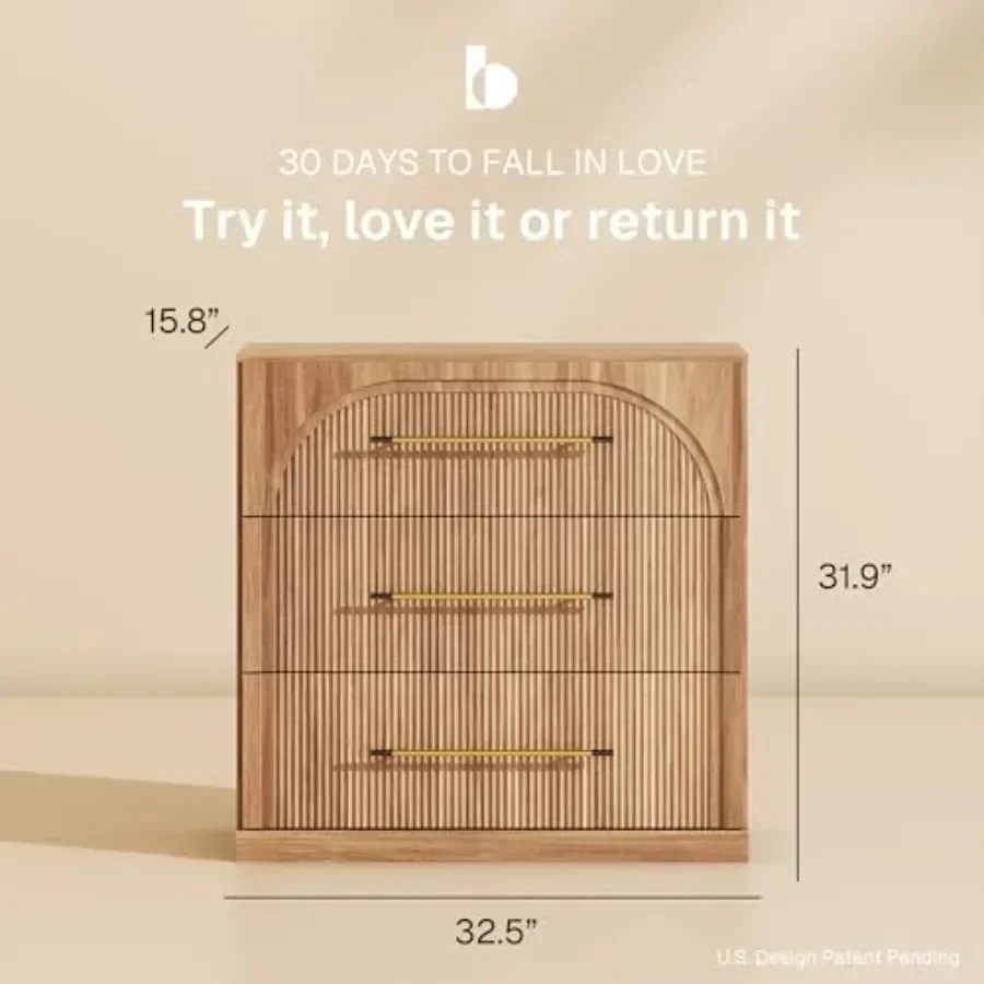 Bookcase with 3 Drawers for Living Room Office Entryway, Wood Bookshelf with Metal Handle, Camel Color, Modern Design and Sturd