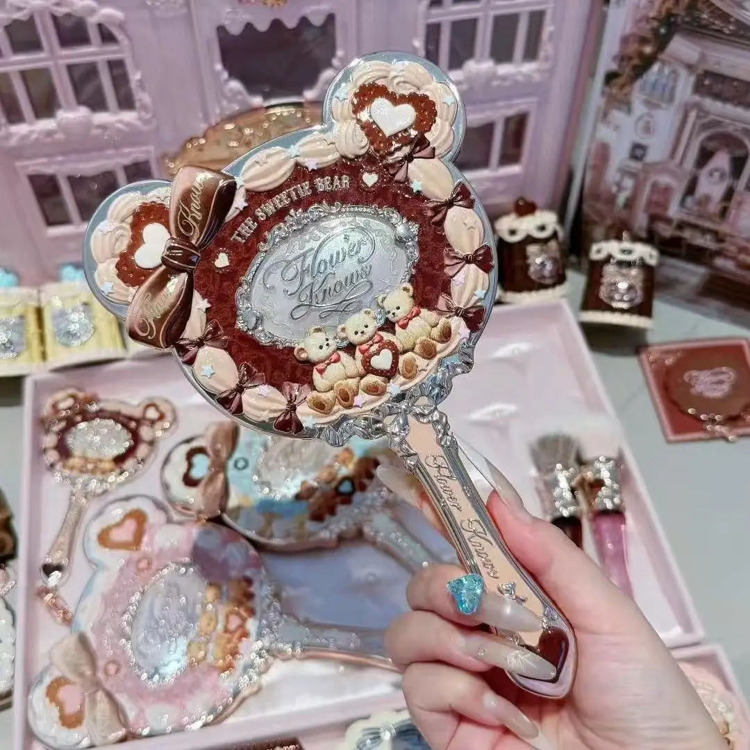 Flower Know Sweetie Bear Collection Hand Holding Mirror Exquisite