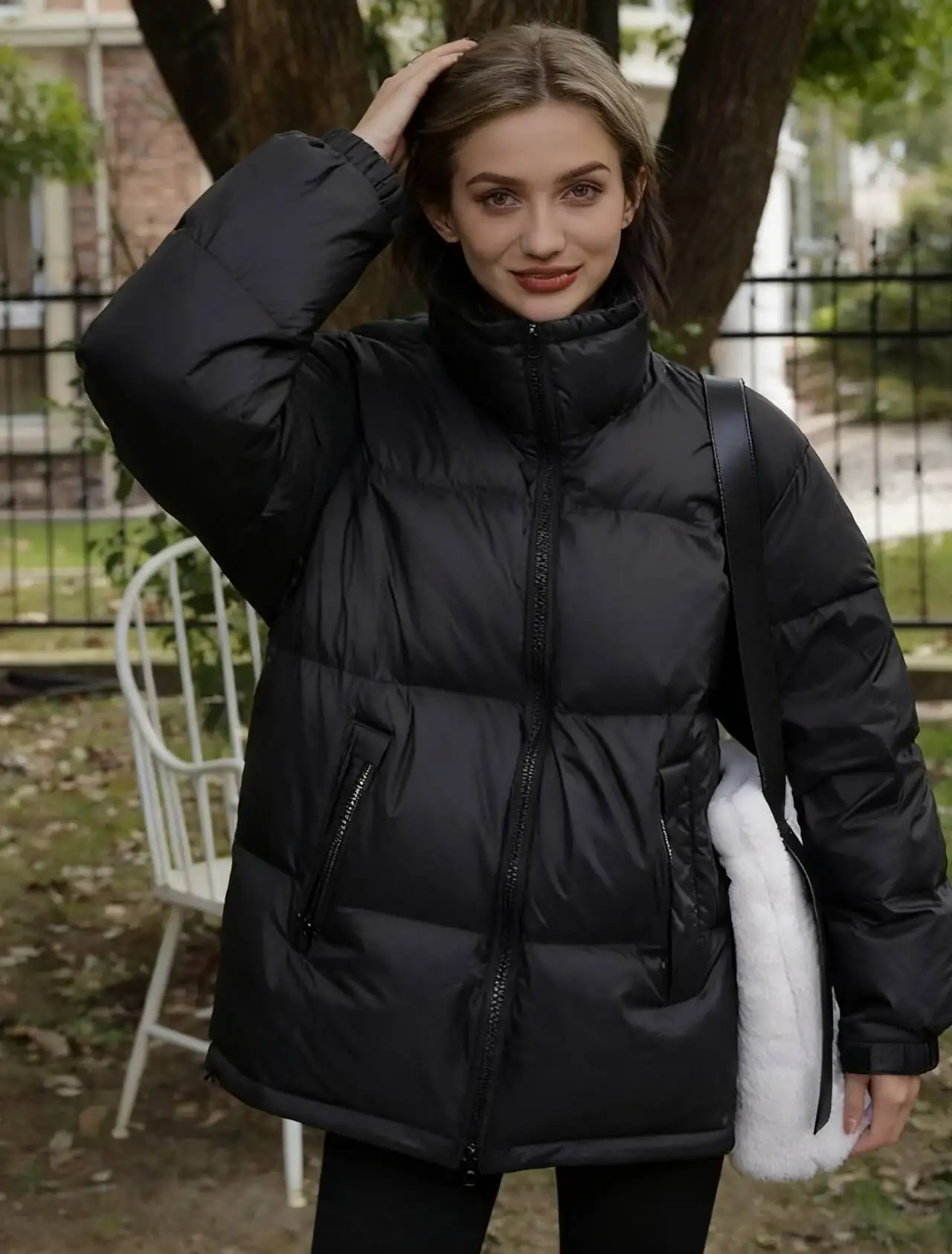 سترات باركاس للسيدات والفتيات للخريف مبطنة بالصوف مكشكشة أنيقة بدون توقيت مكتب الأم مريح متعدد الألوان يناسب الجميع