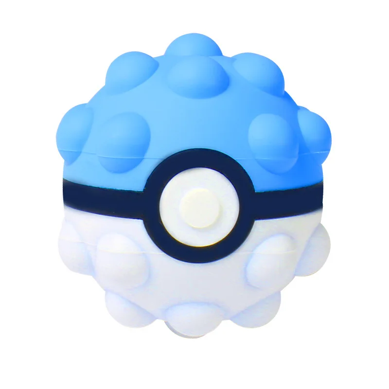 Bola de descompresión 3D de Pokémon Genie, bola Antiestrés con hoyuelos simples, juguetes para apretar, regalo, novedad