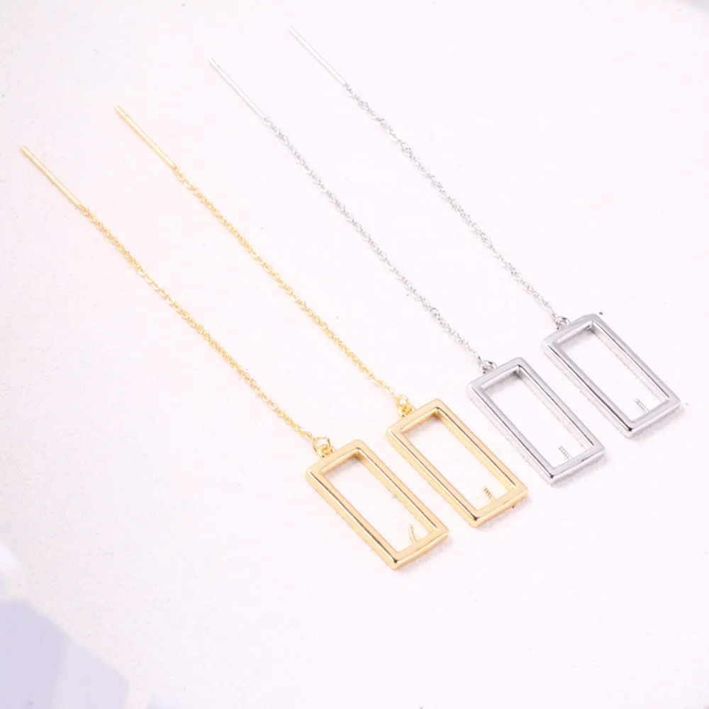 

6PCS S925 Sterling Silver Needle 18K Gold Wrapped Plated Brass Earring Settings Diy Jewelry Pearl Earrings Accessories