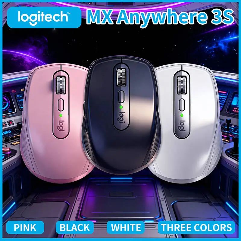 

Logitech MX Anywhere 3S Bluetooth Mouse Ultra Responsive for Laptop Desktop Work Office Home