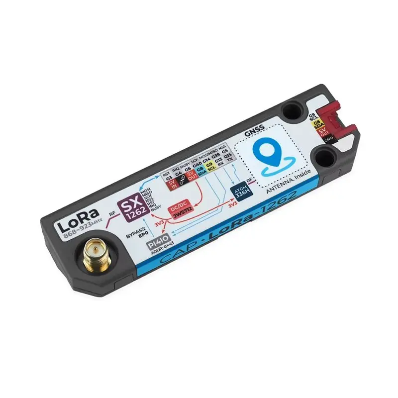 LXYB18B Lora 1262 SX1262 Cap For Cardputer Adv 868-923Mhz 2PCS SMA Antenna Supports GNSS Global Positioning Module
