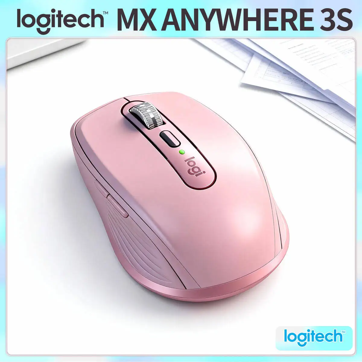 

Logitech MX Anywhere 3S Wireless Mouse for Freelancers Seamless Switch 3 Devices Office Travel