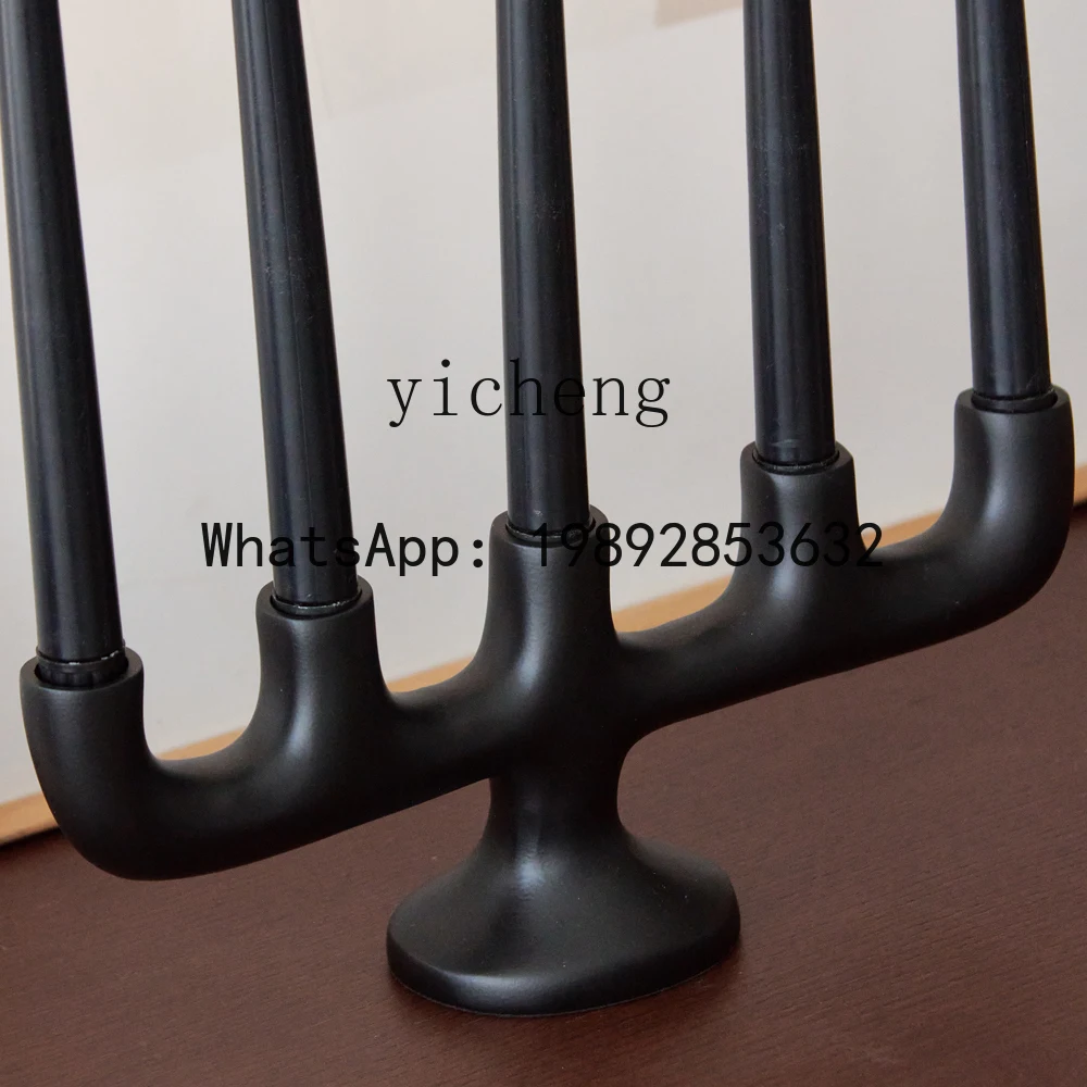B3  Aluminum Black Five-Head Candle Holder Ornament Living Room Desktop Soft Decoration Art Decor