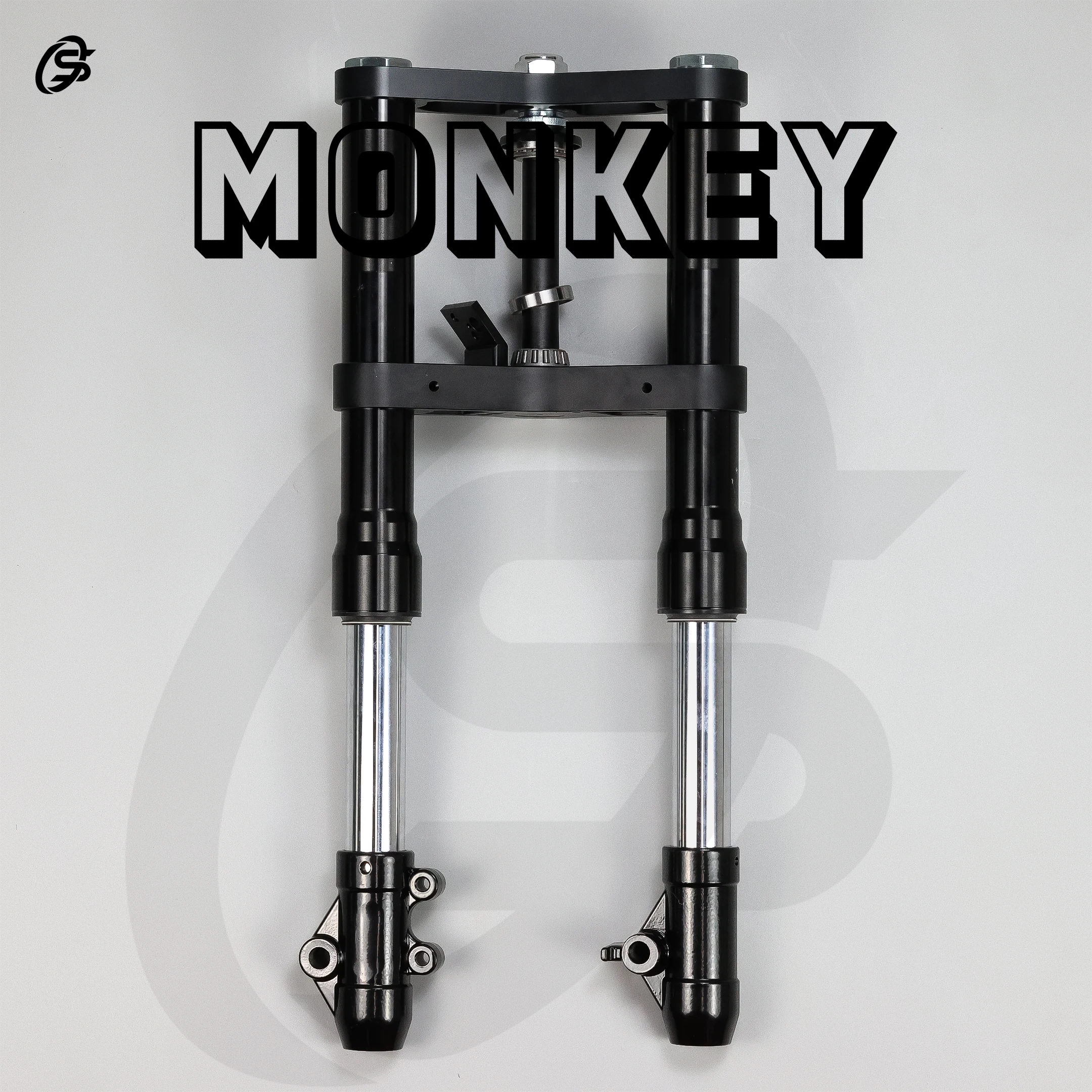 Front Fork Shock Absorber Set Z50 Monkey 45mm 540mm Monkey Bike Black Aluminum Fork Kit Rebound Speed Adjustable