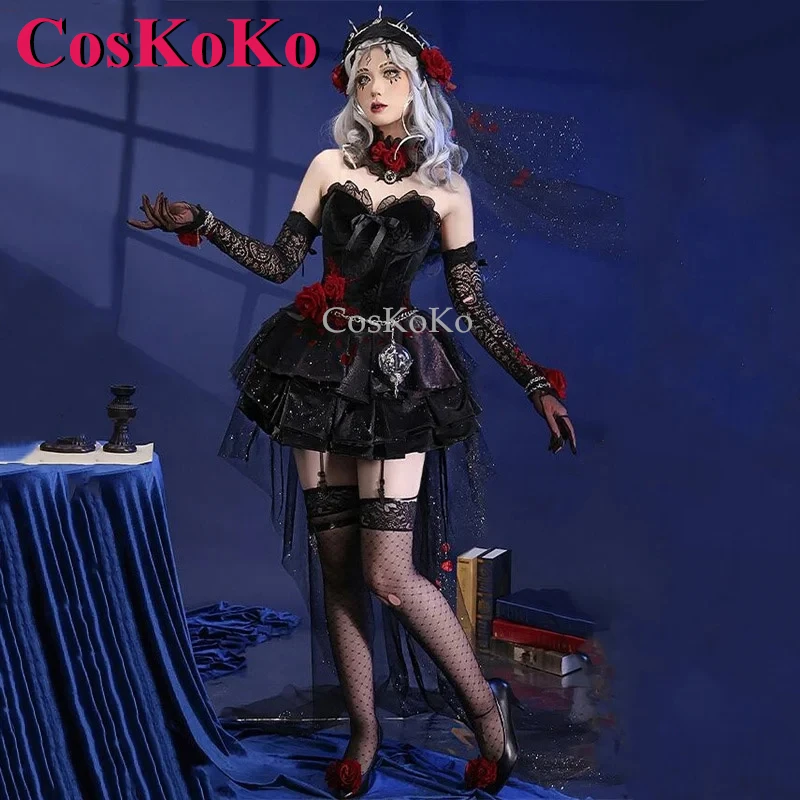 CosKoKo Ada Messmer Cosplay Game Identity V Costume Psychologist Eternal Night Gorgeous Dress Halloween Party Role Play Clothing