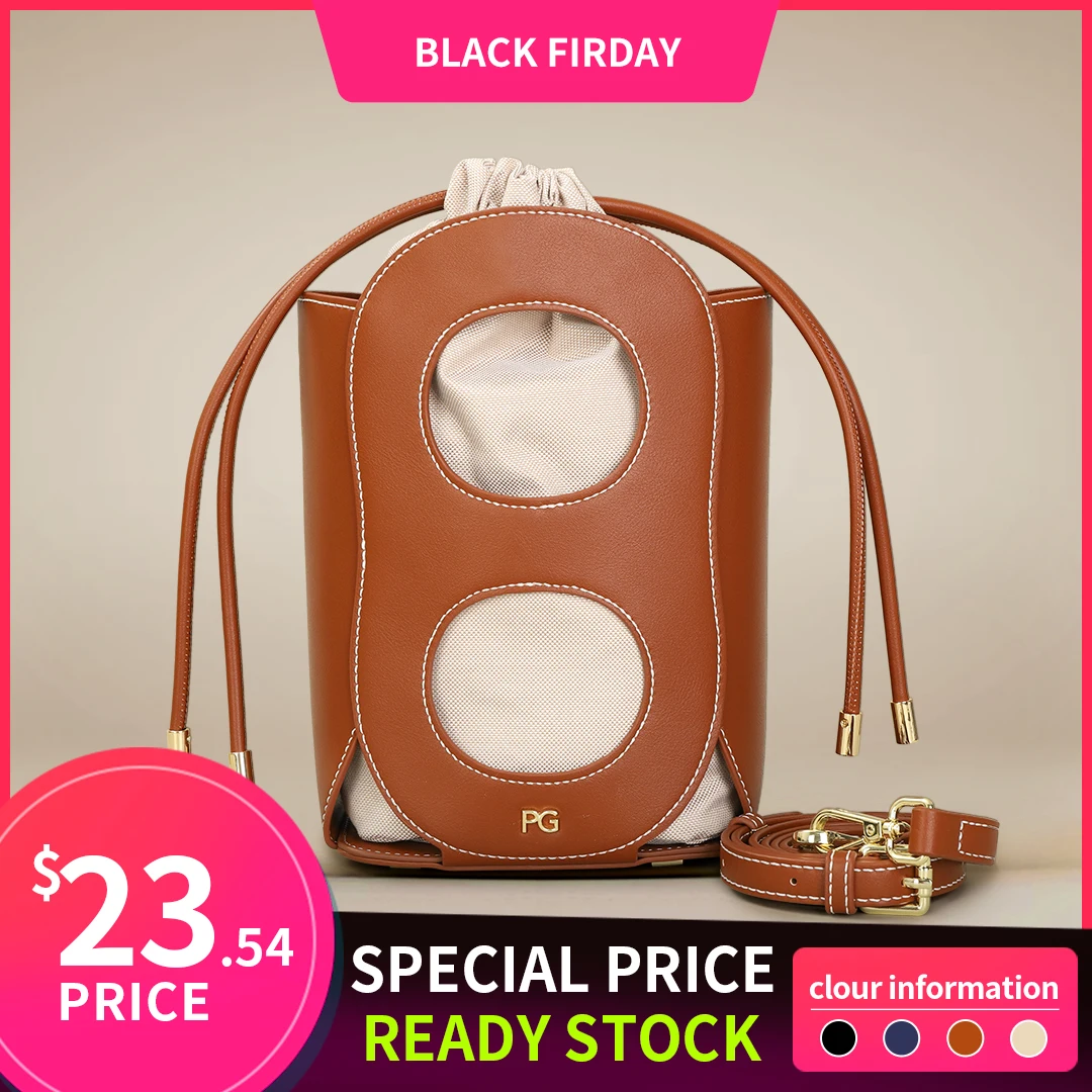 PG PATSY GARIS Women's Crossbody Bag New Luxury Brand Designer Simple Atmosphere Hollow Design Fashion Shoulder bag Women's