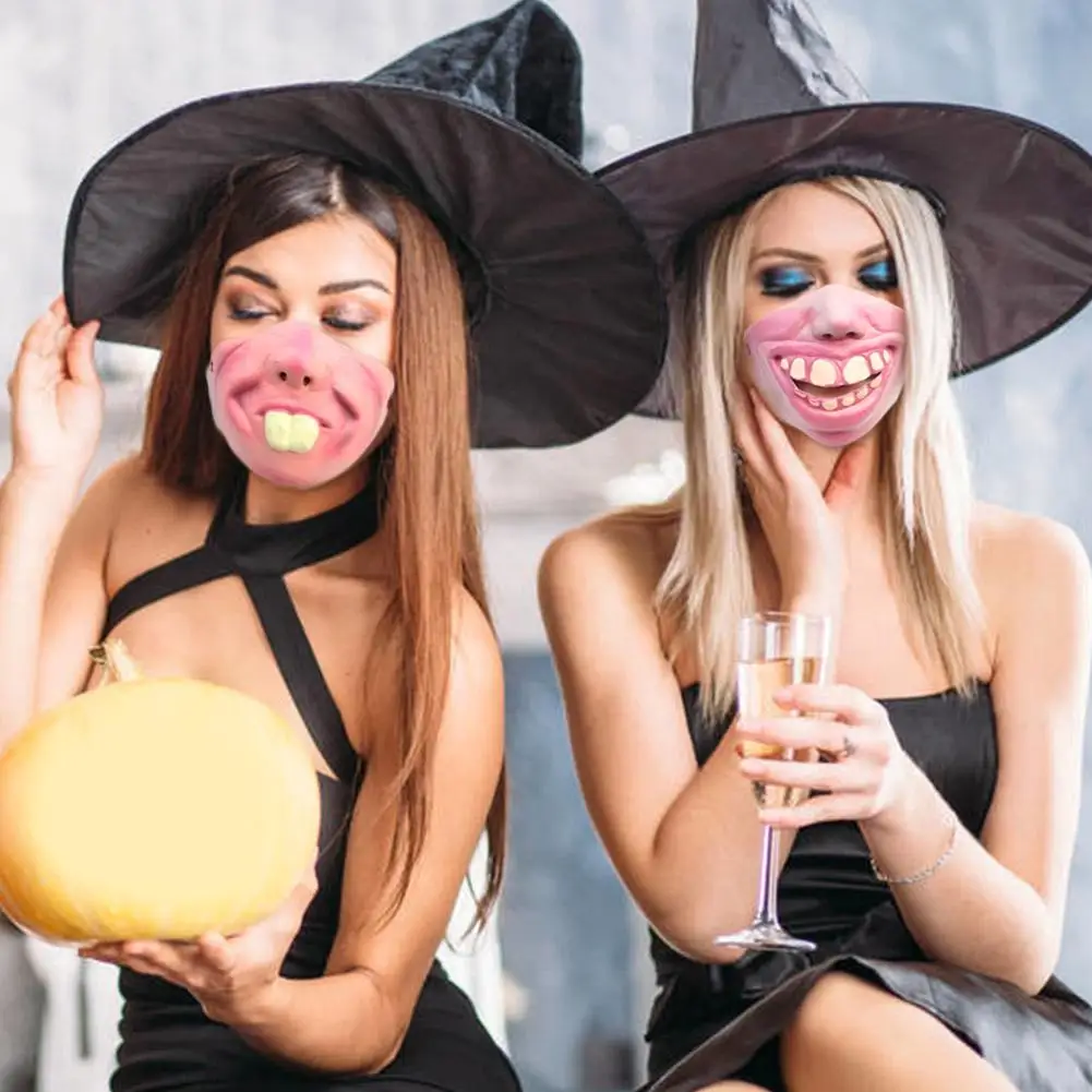 

Latex Half Face Funny Clown Mask Cosplay Props Humorous Party Mask Face Elastic Horrible Band Adult Half Clown Ma I0Y5