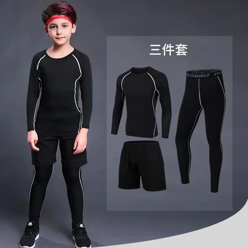 baseball Quick-Dry kids Sports Suits Boys strong elasticity running Sets Kids football Outfits basketball jogging Clothing