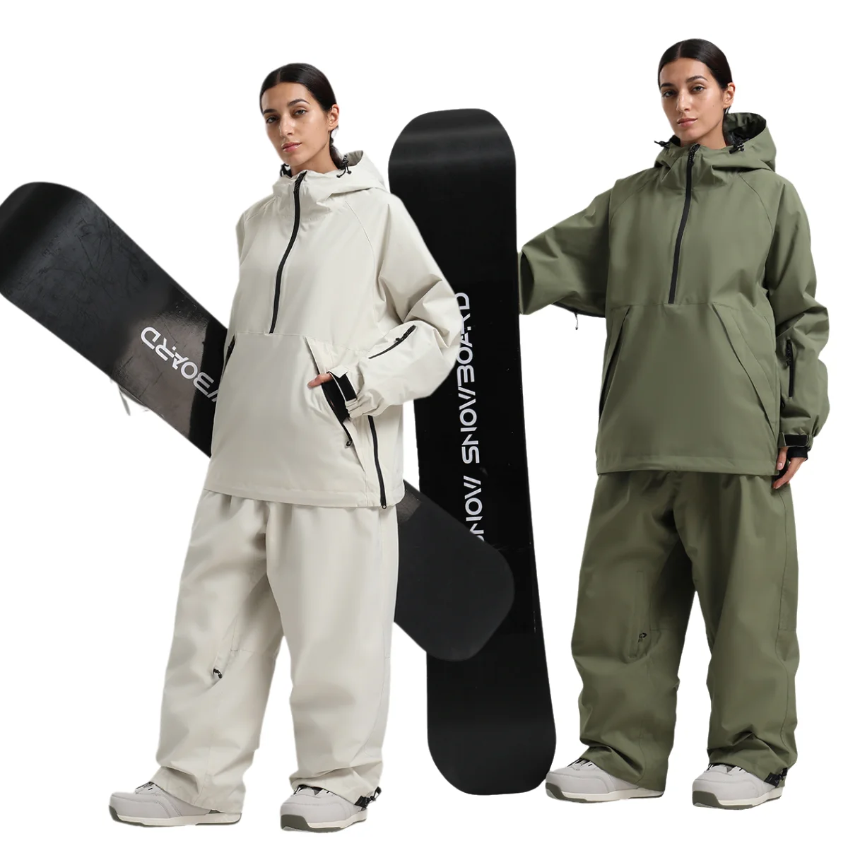

Gsou Snow Outdoor Sports Ski Suit Set Waterproof Breathable Thermal Insulated Loose Fit Professional Ski Suit for Men & Women