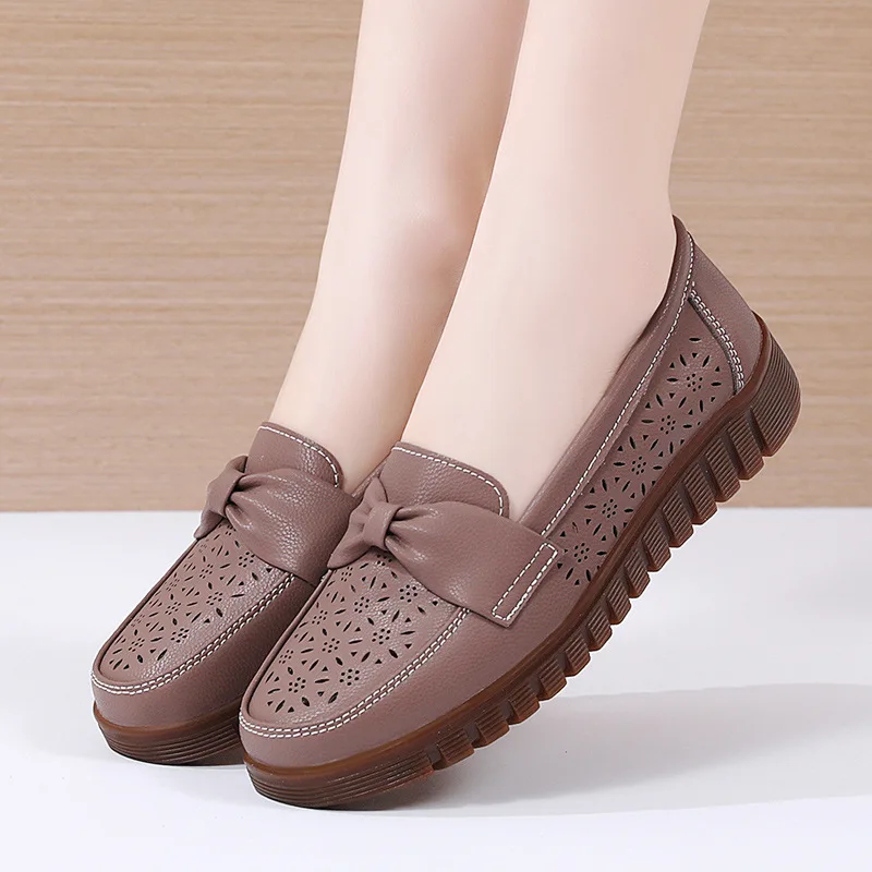 Summer Lightweight Breathable Shoes Female Soft Bottom Loafers Non-slip Sneakers Casual Comfortable Flats Zapatillas De Mujer