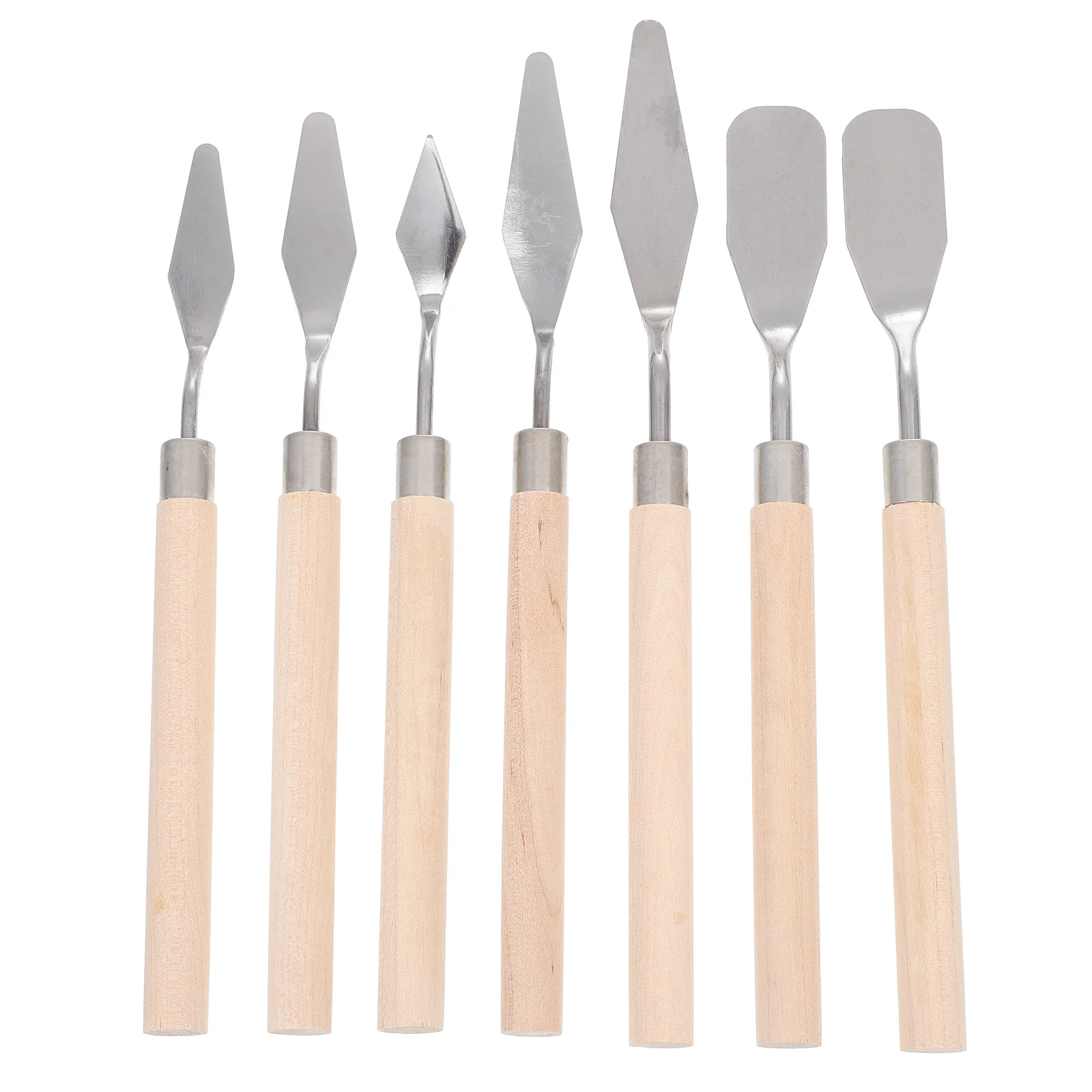 

7Pcs Portable Oil Painting Spatula Set Stainless Steel Blades for Art and Craft Painting Spatula Students Paint Tool
