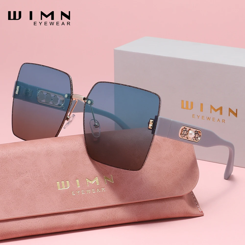 

WIMN Fashion Rectangle Band Design Sunglasses UV400 Leisure Eyewear For Ladies Travel Driving Stylish Glasses