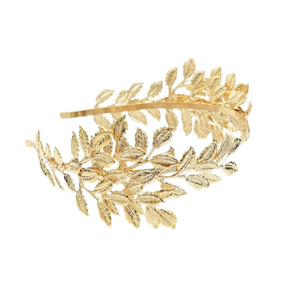 

Leaf Headband Hair Bands Alloy Headdress for Bride European Fashion Bridal Comb