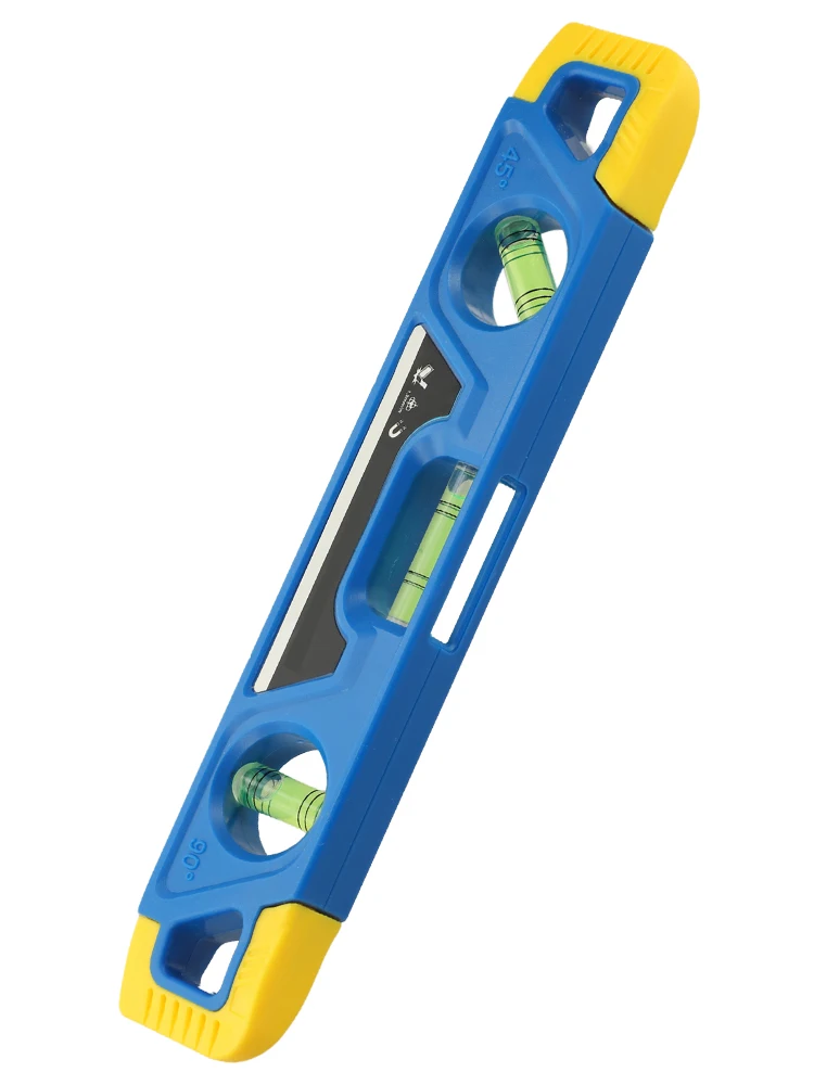 Magnetis praktis dan nyaman untuk Spirit Level 23cm dengan lubang gantung untuk solusi akses cepat dan penyimpanan
