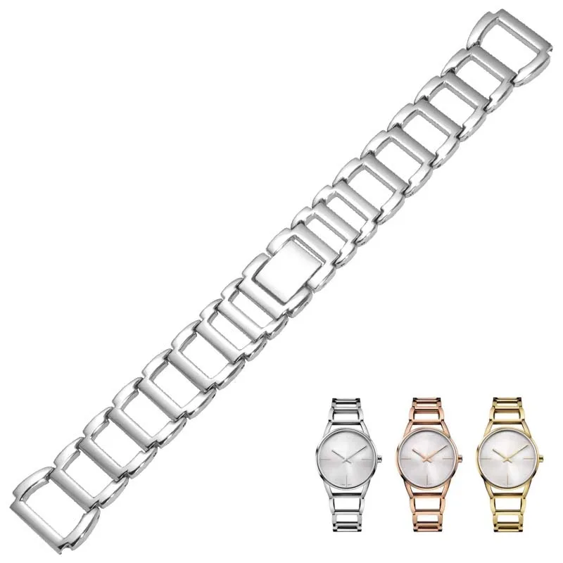 Stainless steel watchband for C-K K3G231/6 K2G231 K2Y2Y1/6 watches band Fashion women\'s watch strap accessories 16mm lug end