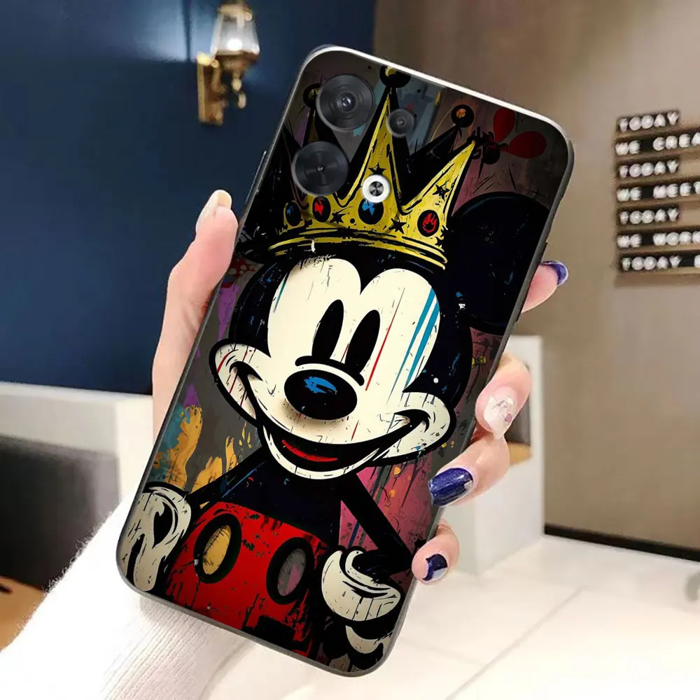 D-casing ponsel Disney Mouse Mickey Minnie, casing ponsel untuk OPPO RENO 11 11F 10 8T 8 8Z 7Z 7 6Z 6 5F 5 4F 4 3 2F Find X3 PRO LITE 4G 5G