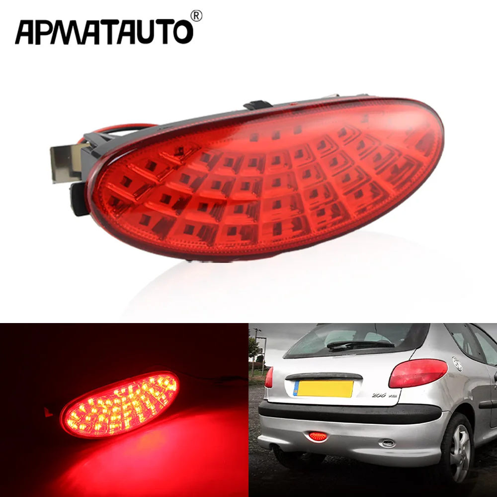 1Pc 6351K5 Car LED Rear Fog Light Lamp  for Peugeot 206 CC SW Hatchback Back Centre