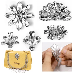 DUCrystal 5pcs Self adhesive Rhinestones Crystal Clear Diamond Rhinestones for Clothing Bags Shoes Decorations Accessories