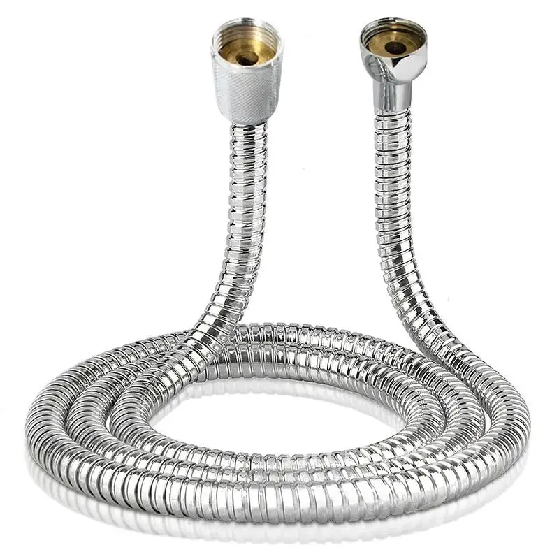 Flexível Cromo Chapeamento Mangueira de Chuveiro, Geral Soft Water Pipe, Chuva Comum, Acessórios Do Banheiro, Dropship, 1.5m, 2m