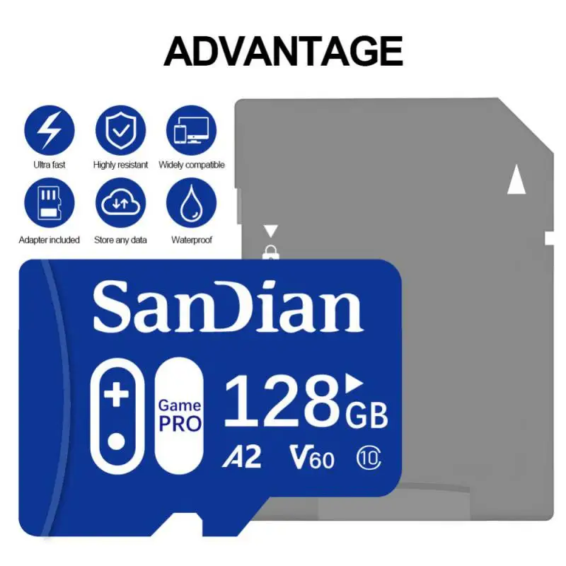 Sandian карта памяти Micro SD, класс 10, 512 ГБ, 128 ГБ, 1 ТБ