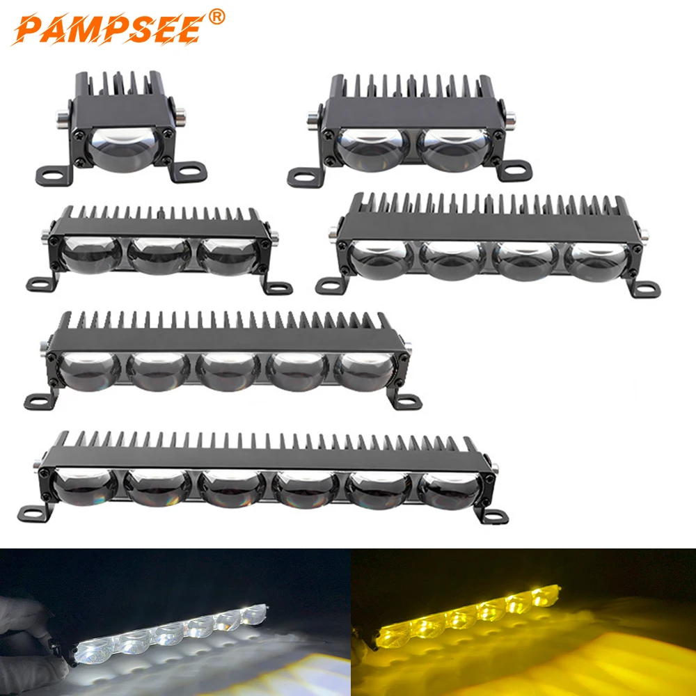 LED Headlight Bumper Projector Lens Fog Lamps Car Grill Light Auxiliary Lights Automotive Light Bars and Work Lights