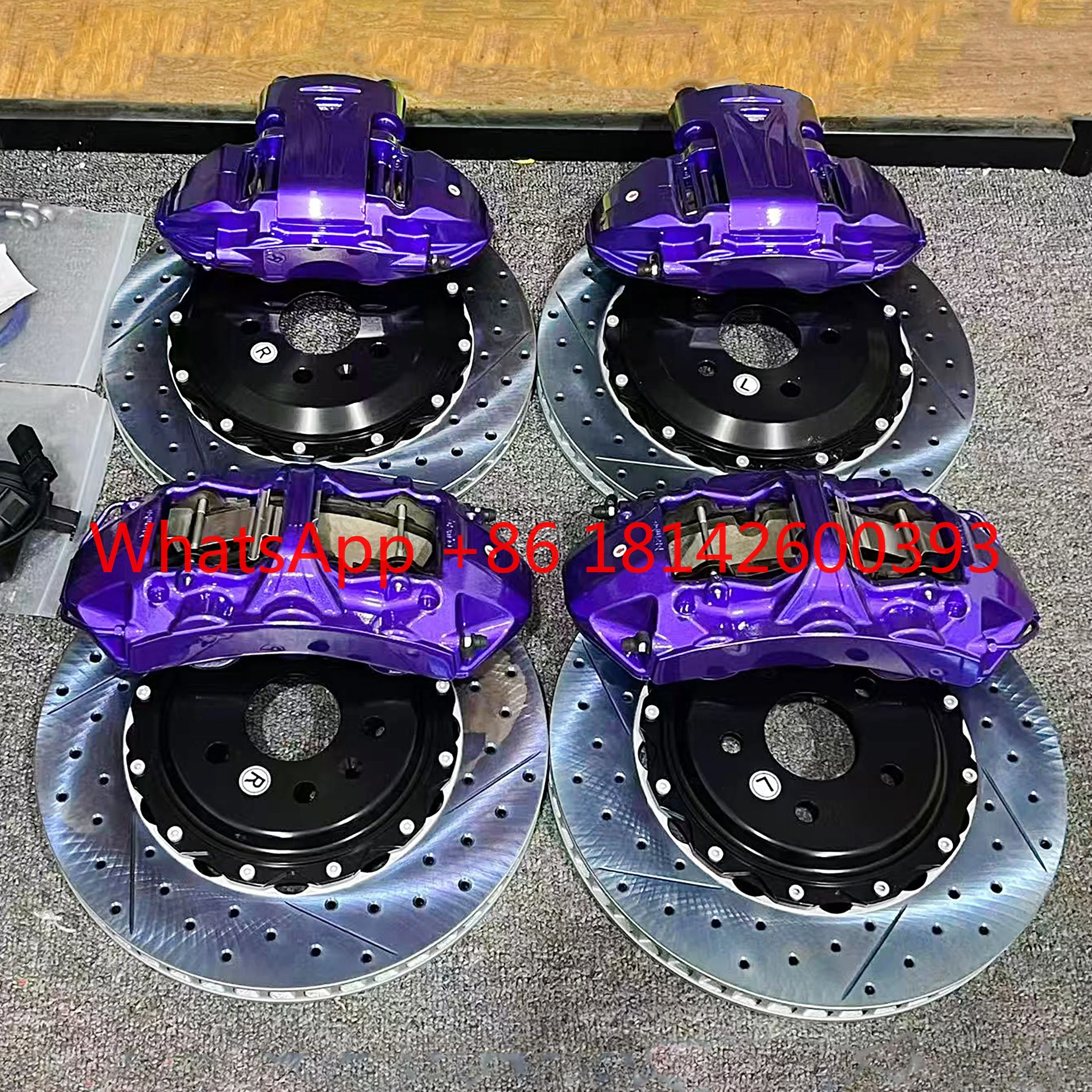 Front 10 Piston Rear 4 Piston Big Brake Caliper Kit Aluminum Electronic Parking Brake System for Luxury MPV & Sedans