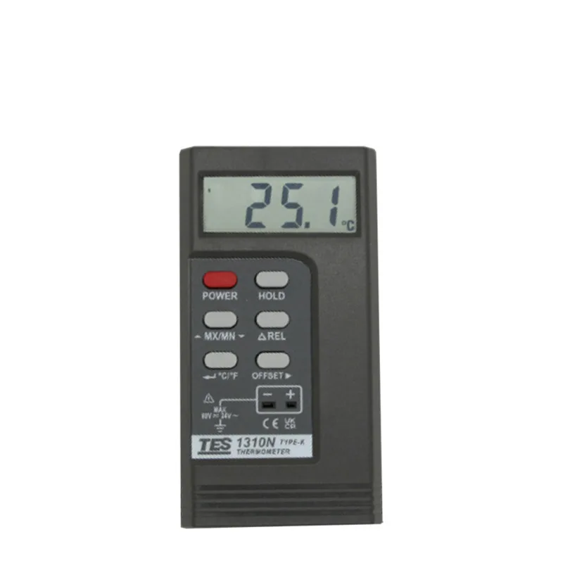 

TES-131 Digital Thermohygrometer, High Precision Thermometer Type K, Thermocouple Thermometer