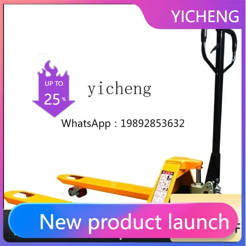 LYY  Manual Hydraulic Truck, Forklift Push Trailer Raised Loading and Unloading Truck