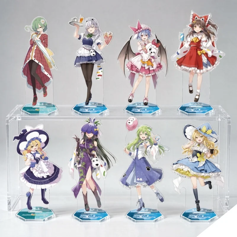 15cm Anime Touhou Project Acrylic Stand Sakuya Flandre Holiday Gift Independence Day Table Cabinet Touhou Manga keychain Figure