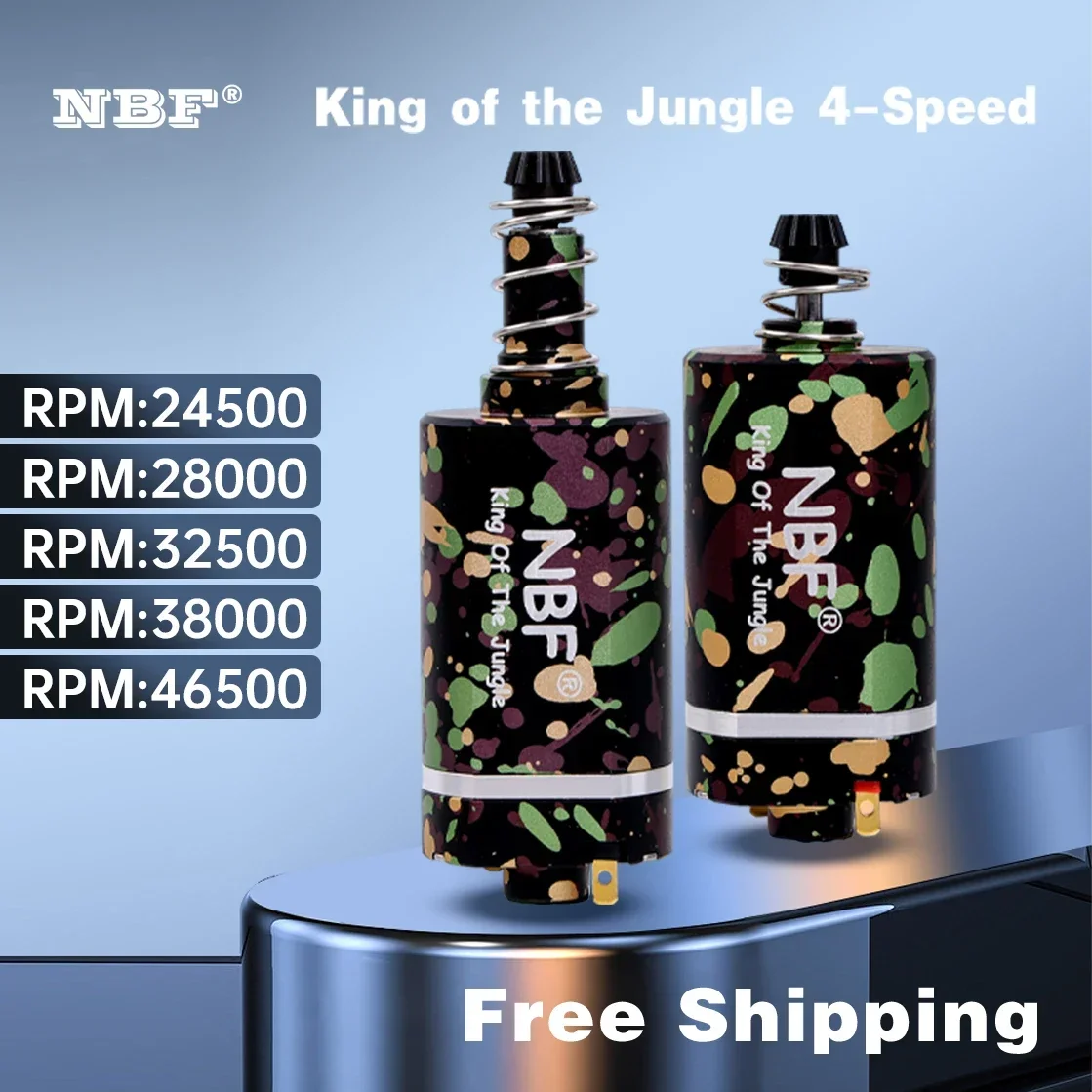 NBF  Wholesale 480 Four speed regulation Brushless Motor Perfect For Airsoft Weapons M16/M4/MP5/G3/P90 V2 V3 Gearboxes Gear Box
