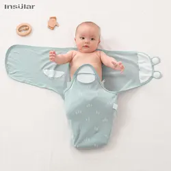 Muslin Baby Blankets Swaddles Newborn Sleeping Bag With Cap Soft Swaddle Wrap Cotton Baby Bedding Accessories Bath Towel Swaddle