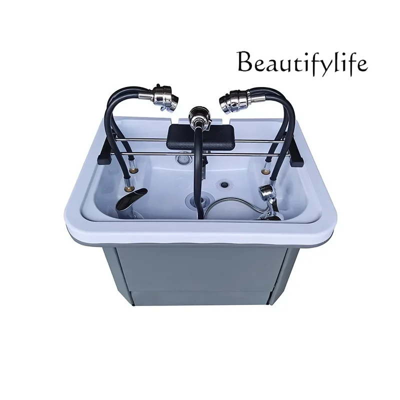 

fumigation and health shampoo basin seat can be spliced with beauty bed A new generation of water circulation head therapy,