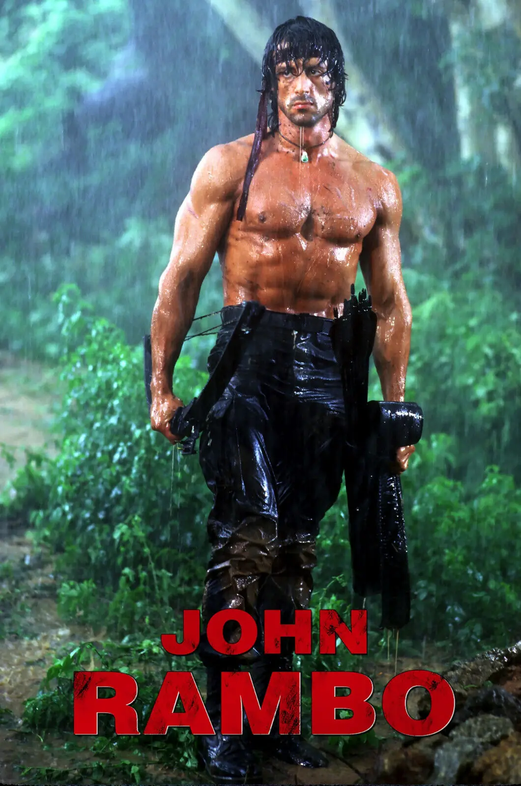 John Rambo Movie, Art Picture Print Silk Poster, Home Wall Decor