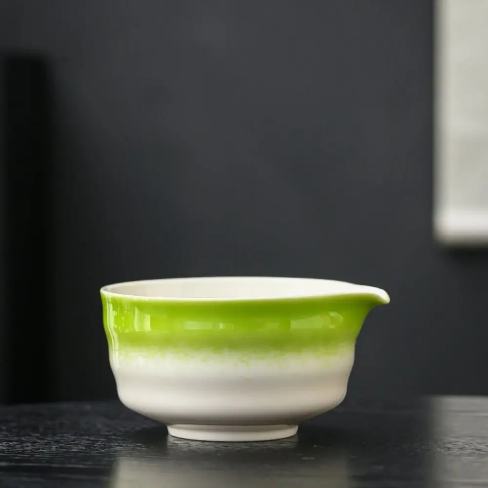 

2Pcs Pouring Spout Matcha Bowl Set Reusable Smooth Surface Ceramic Matcha Tool Handcrafted Easy To Clean Matcha Making Kit Table